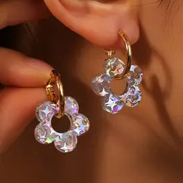 Résine UV en boucle d'oreille